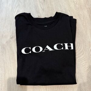 COACH women Black T-Shirt